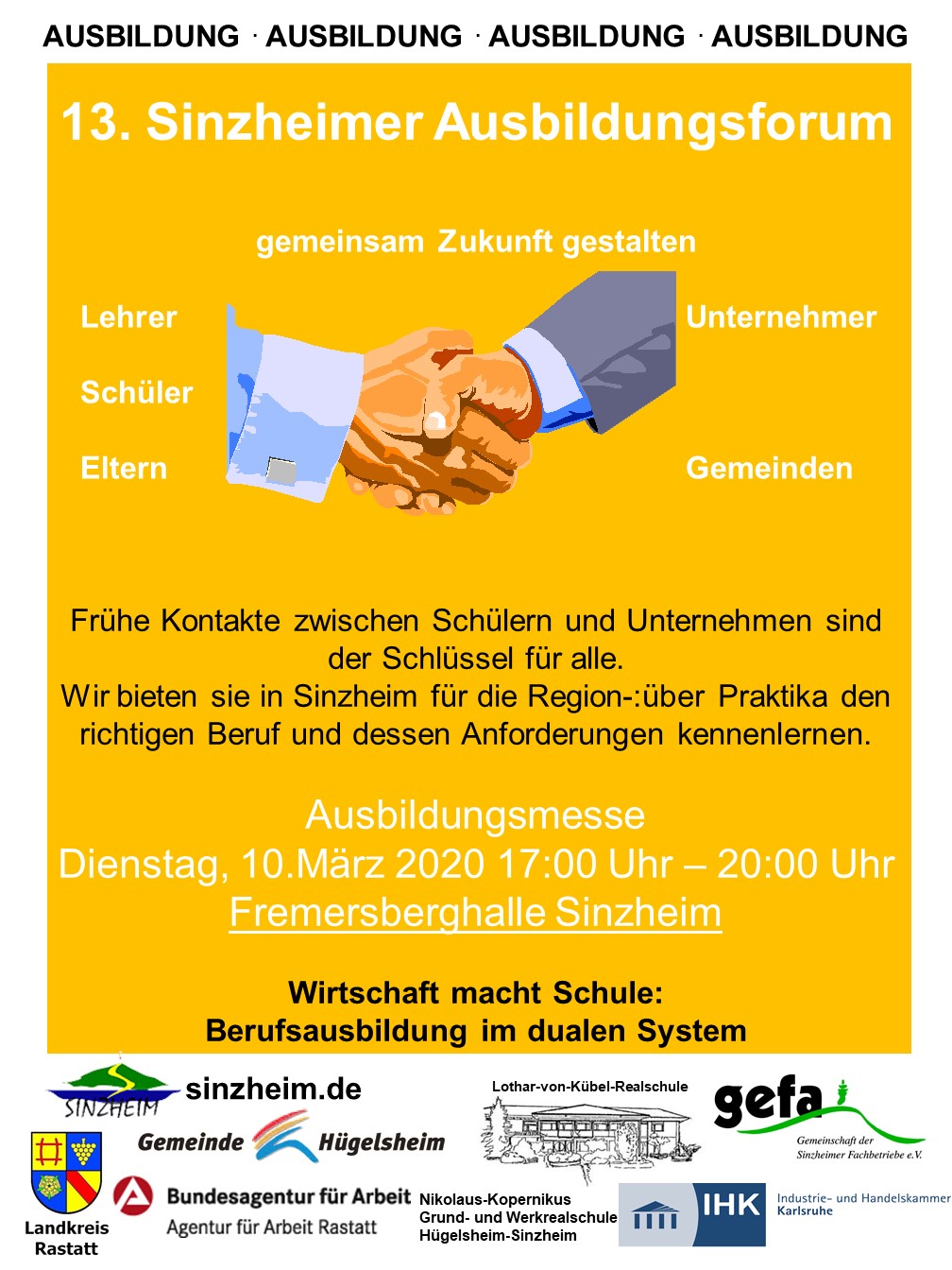 Plakat Ausbildungsforum