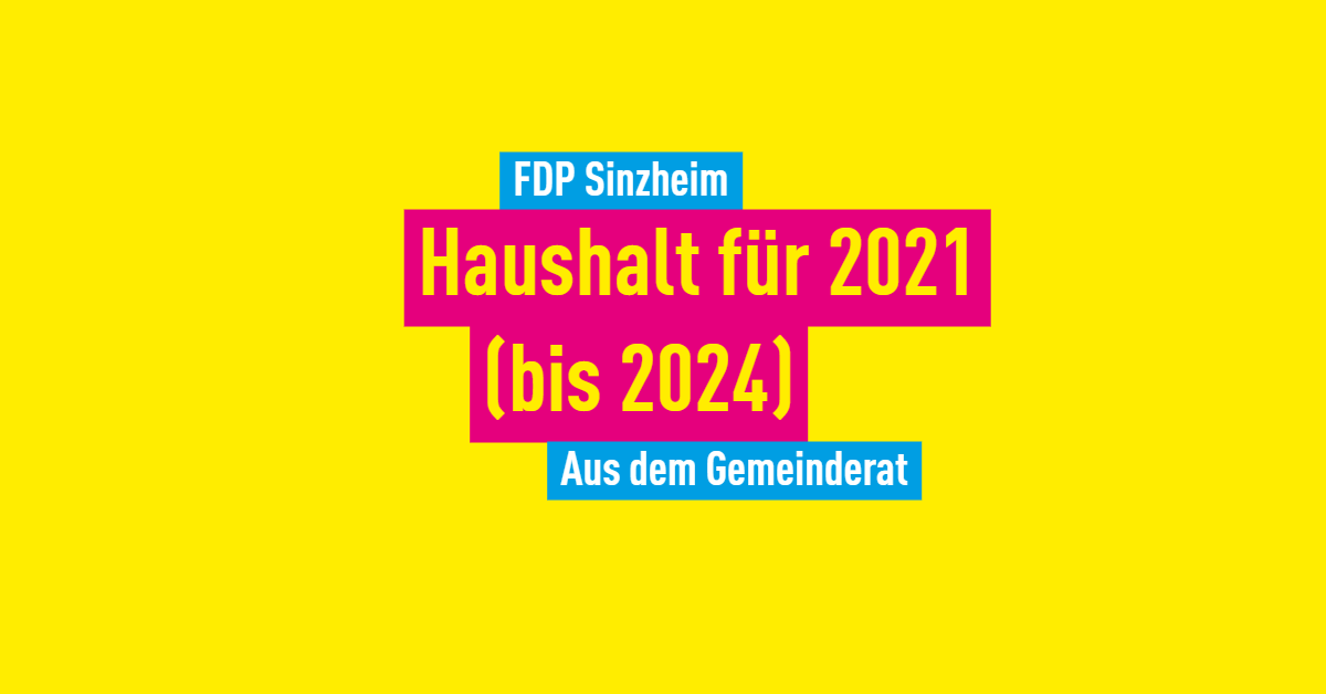 FDP Sinzheim Haushalt 2021