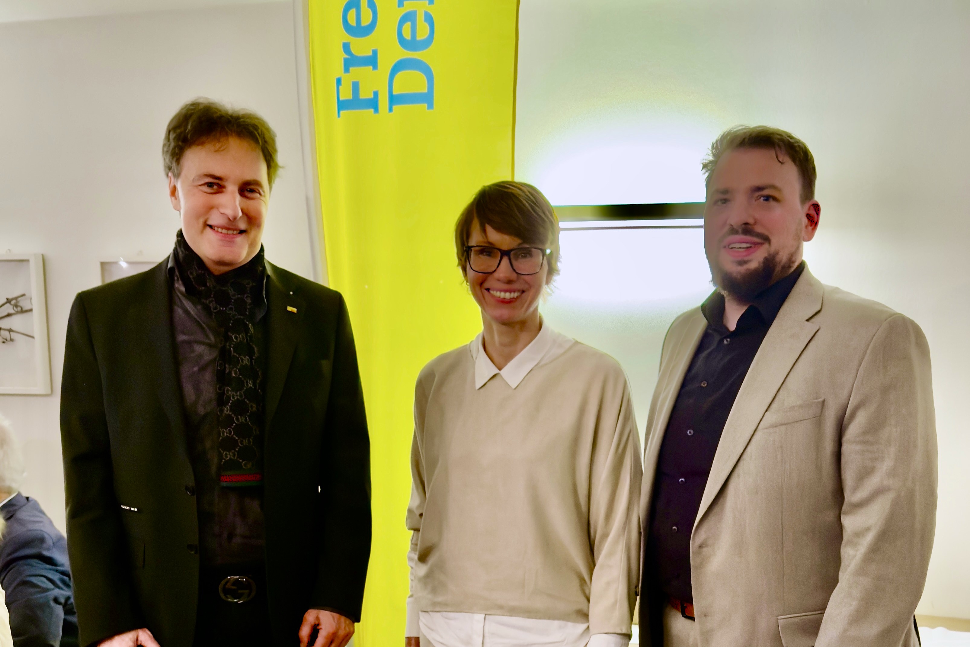 Günter Baumgarten, Judith Skudelny (MdB), Martin Gassner-Herz (MdB) FDP Bundestagswahl