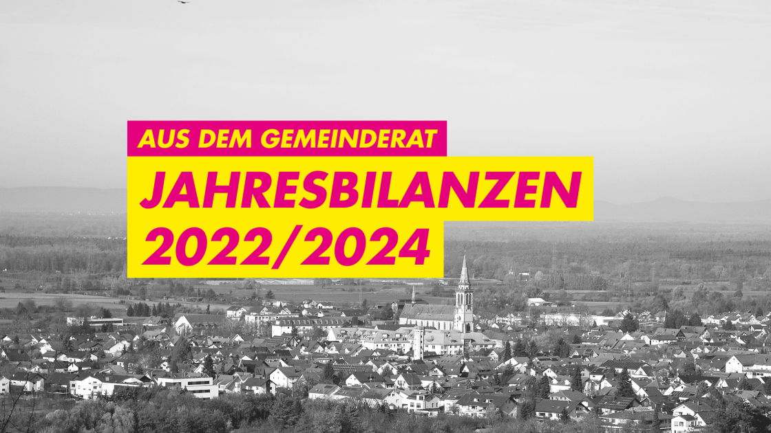 Jahresbilanzen 2022/2024 aus dem Gemeinderat | FDP